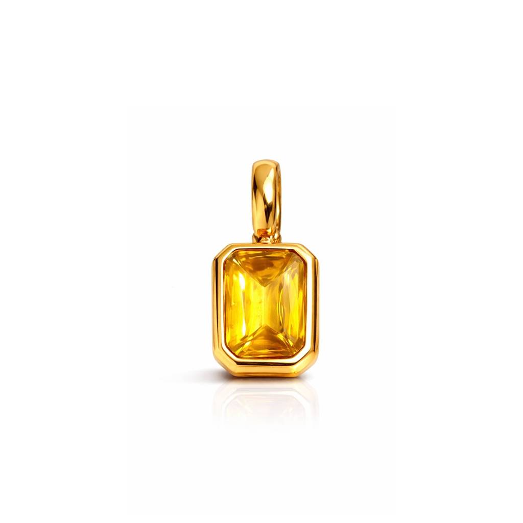 18K Gold-Plated Stone Pendant : 1009814