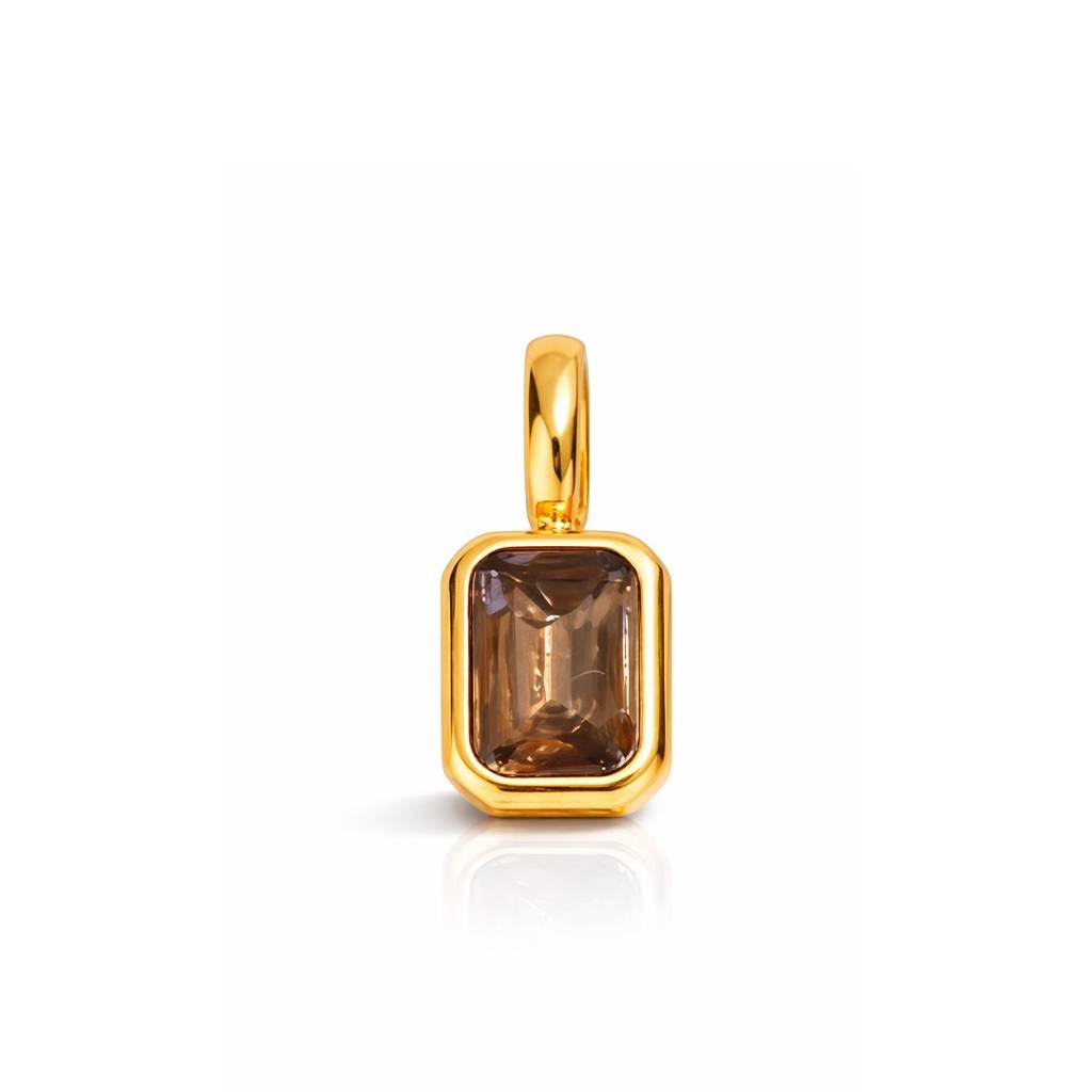 18K Gold-Plated Stone Pendant : 1009819