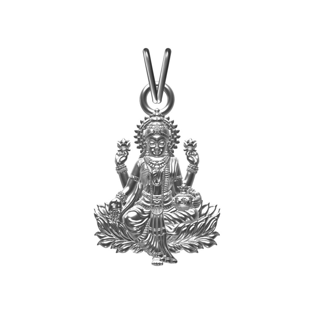Silver Mata Laxmi Silver Pendant : ZLGDP-1036