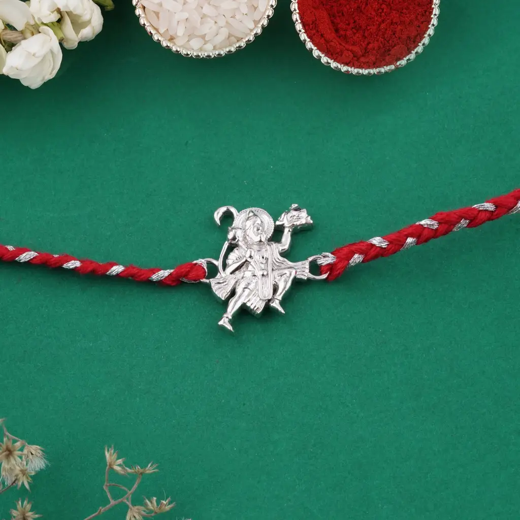 Silver Hanuman Ji Rakhi