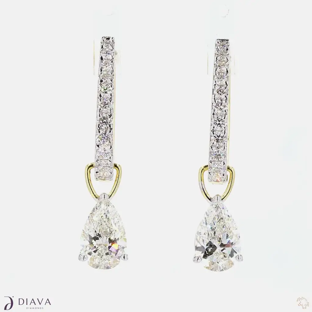 Eternal Pear Drop Hoops : EternalPearDropHoops