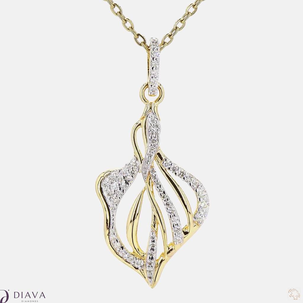 Waves Of Diamonds Pendant : WavesofDiamondsPendant