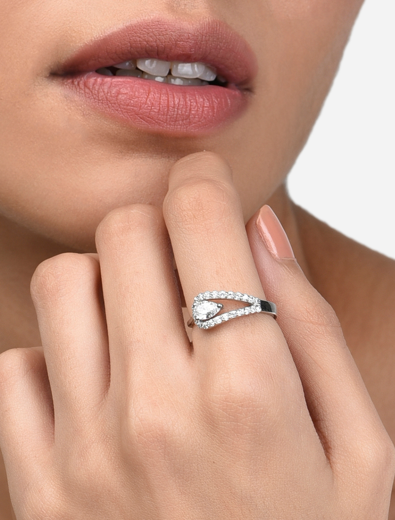 925 Silver Flamboyant Ring