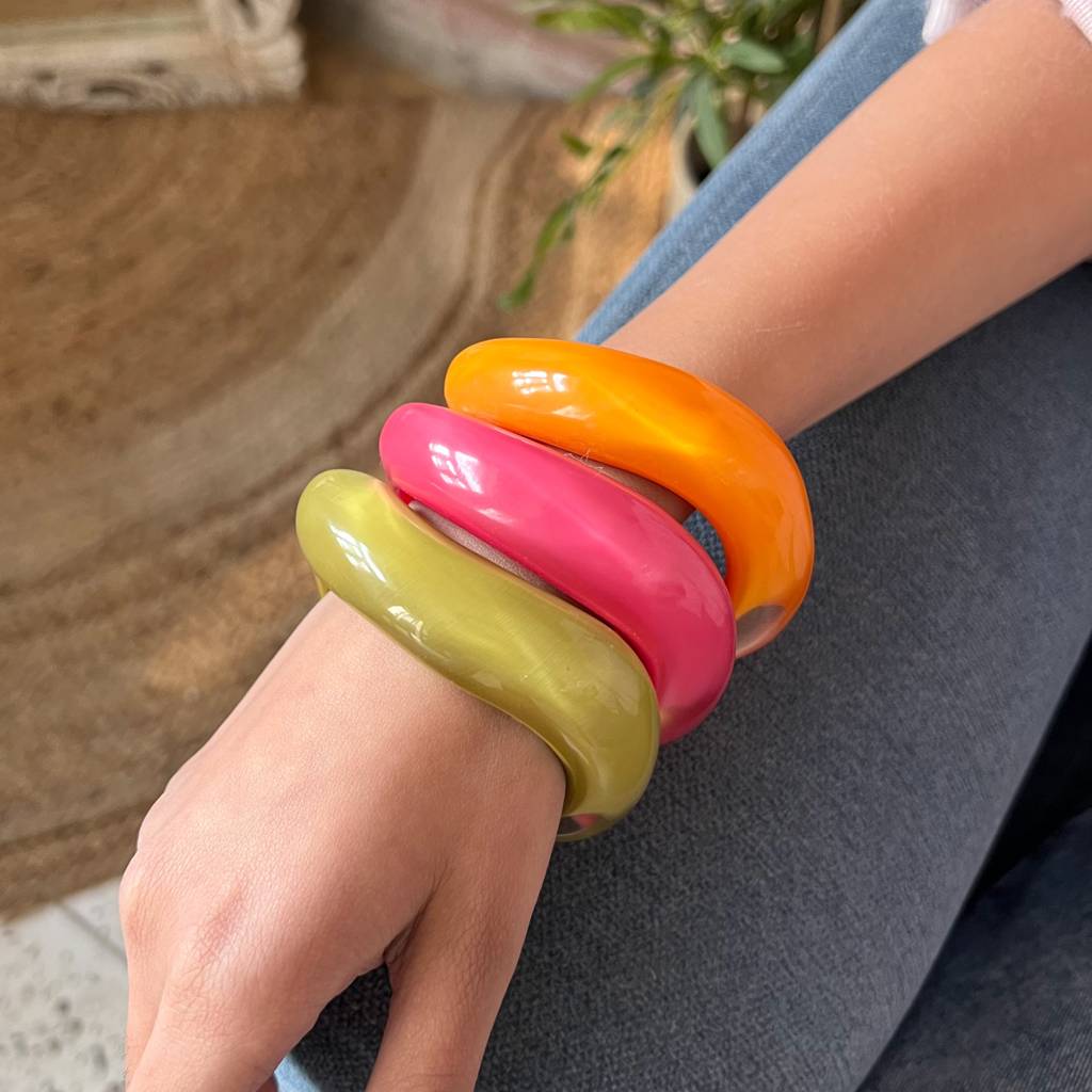 Neon Pop Resin Bangle : BA026,BA0026,BA027,BA0027,BA028,BA0028BA029,BA0029