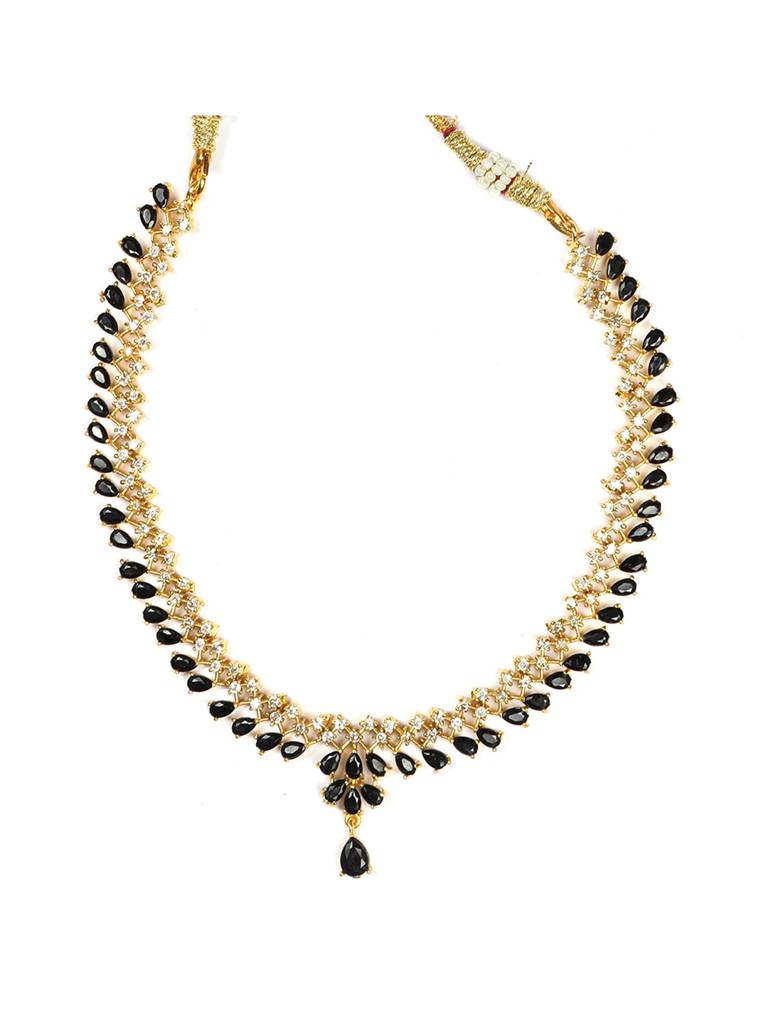 Elegant American Diamond Necklace Set : SAADS04