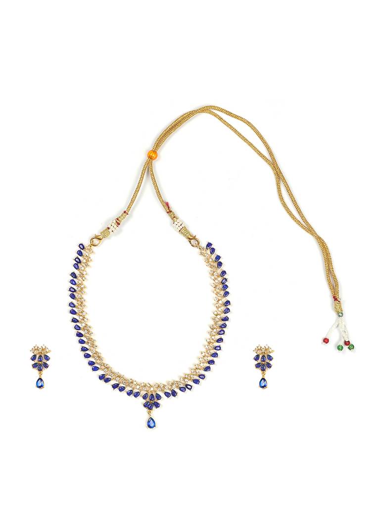 Elegant American Diamond Necklace Set : SAADS03