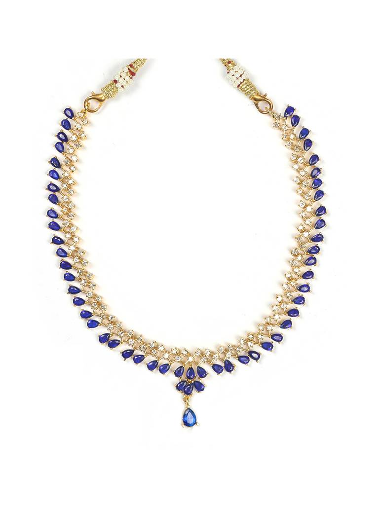 Elegant American Diamond Necklace Set : SAADS03