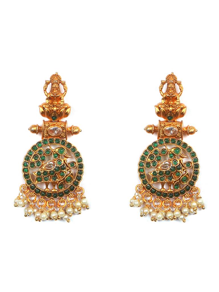 Traditional Kemp Pushp Chakra Necklace Set : SATJS216G