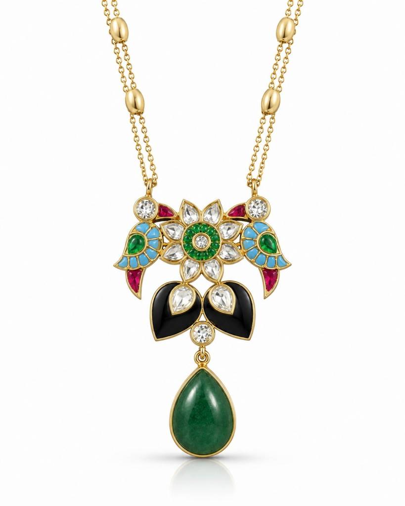Shuka Meenakari Pendant Set : PR-265N