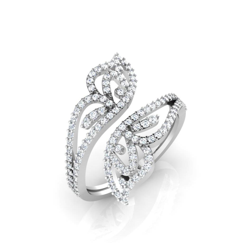 Cyra Designer Silver Ring