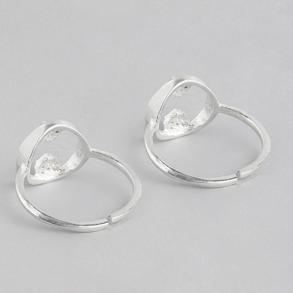 Silver 92.5 Zircon Toe Ring : Silver 92.5 Zircon Toe Ring : Z125SG002N066