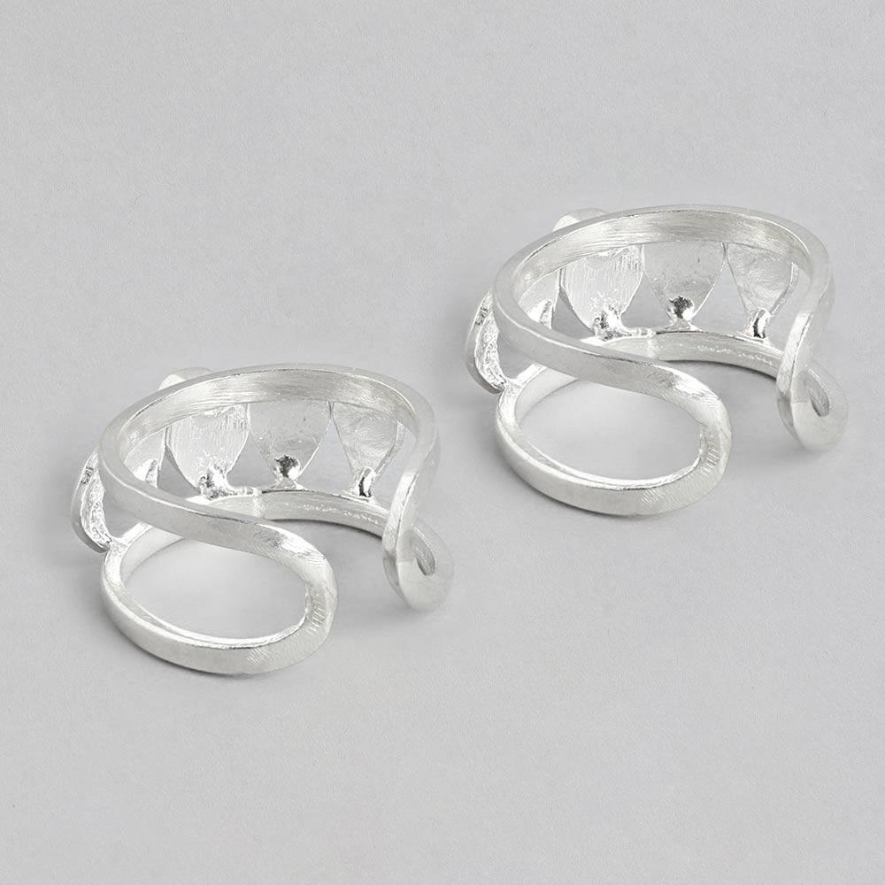 Silver 92.5 Pink Toe Ring : Silver 92.5 Pink Toe Ring : Silver 92.5 Pink Toe Ring : U080SO04TR0318