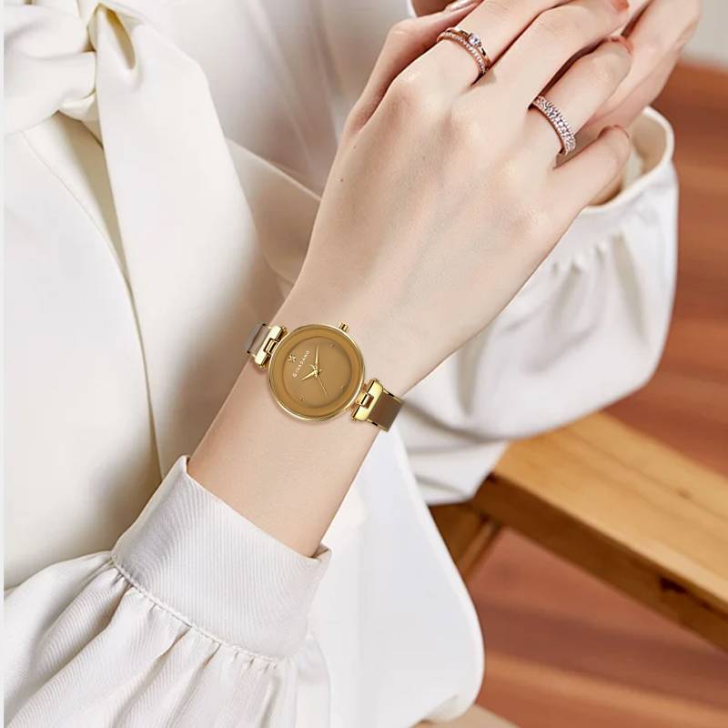 Giordano Designer Analog Watch For Women Â Glossy Round Dial & Bracelet Style Stainless Steel Strap-Gz-60099 : GZ-60099-33