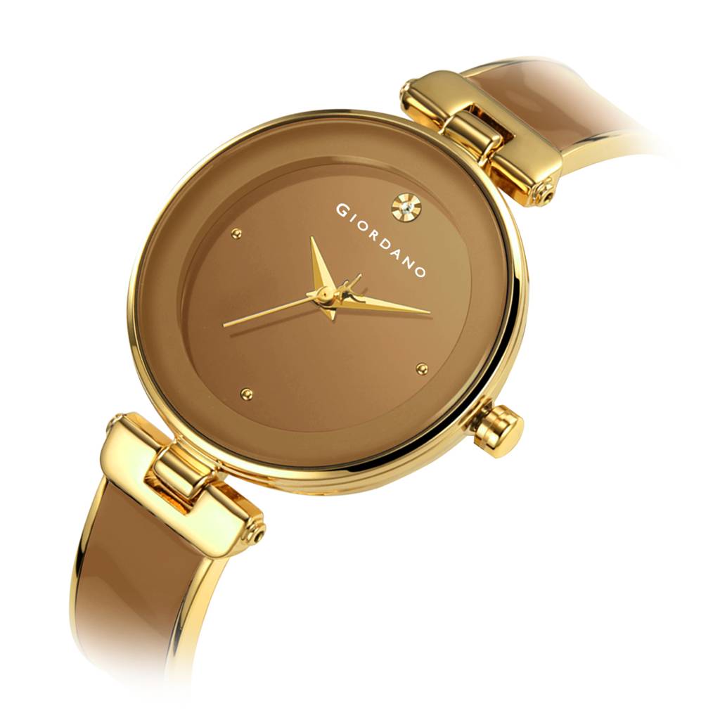 Giordano Designer Analog Watch For Women Â Glossy Round Dial & Bracelet Style Stainless Steel Strap-Gz-60099 : GZ-60099-33