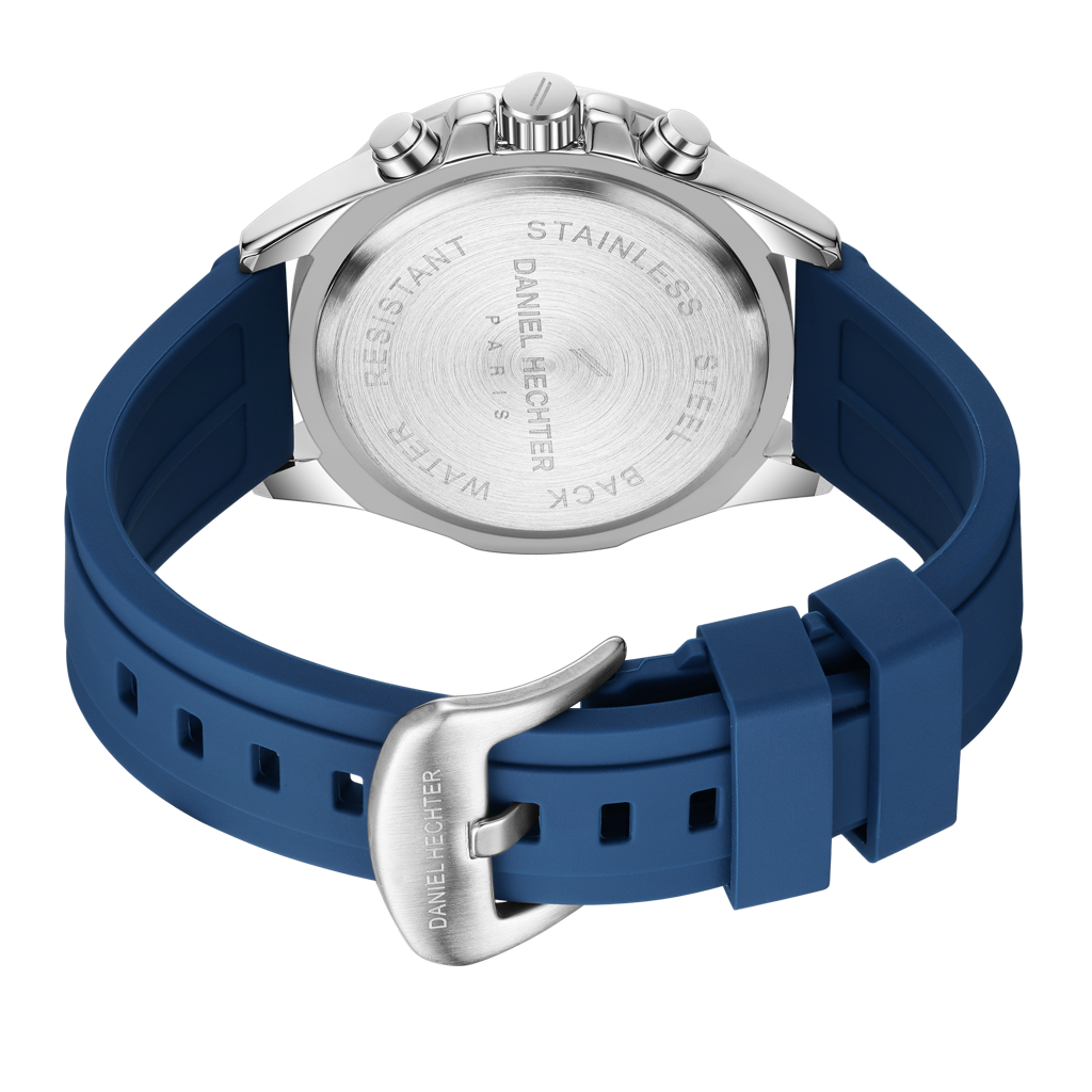 Daniel Hechter Paris Pantheon Collection Pantheon Collection Unique Multifunctional Watch For Men With Textured R : DHM1010-03