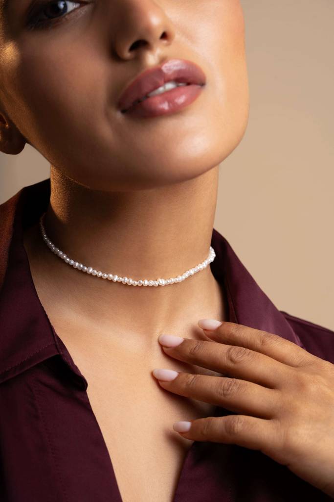 Moon Pearl Choker : NCK-MOON-PRL