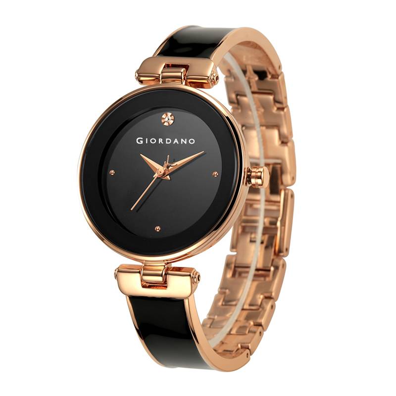 Giordano Designer Analog Watch For Women Â Glossy Round Dial & Bracelet Style Stainless Steel Strap-Gz-60099 : GZ-60099-11