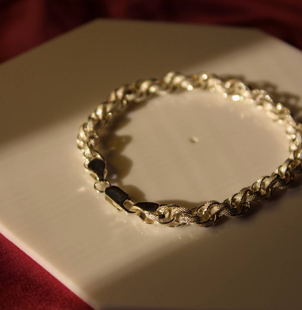 Men'S Silver Twilight Link Bracelet : KMJ305