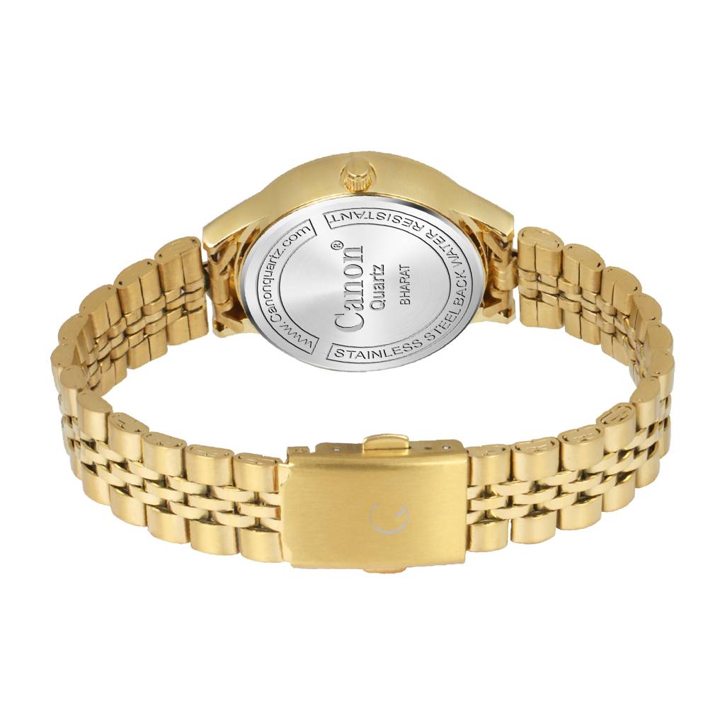 Luxury Golden & Green Couple Watch With Roman Numerals Cn-485 : CN-485