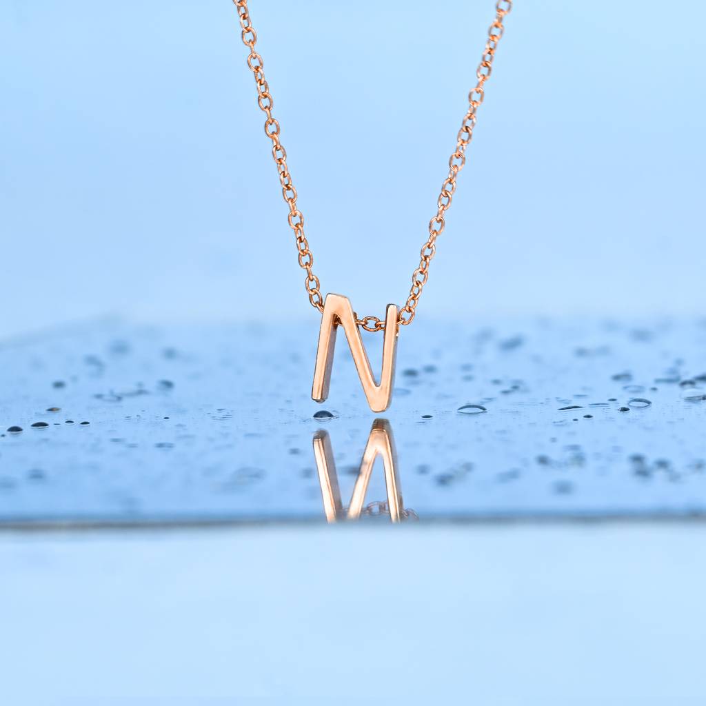 Noble N Initial Necklace : GIN144