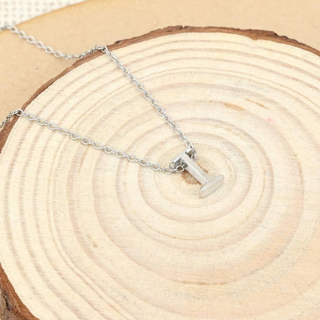 Infinite I Initial Necklace : DIN68