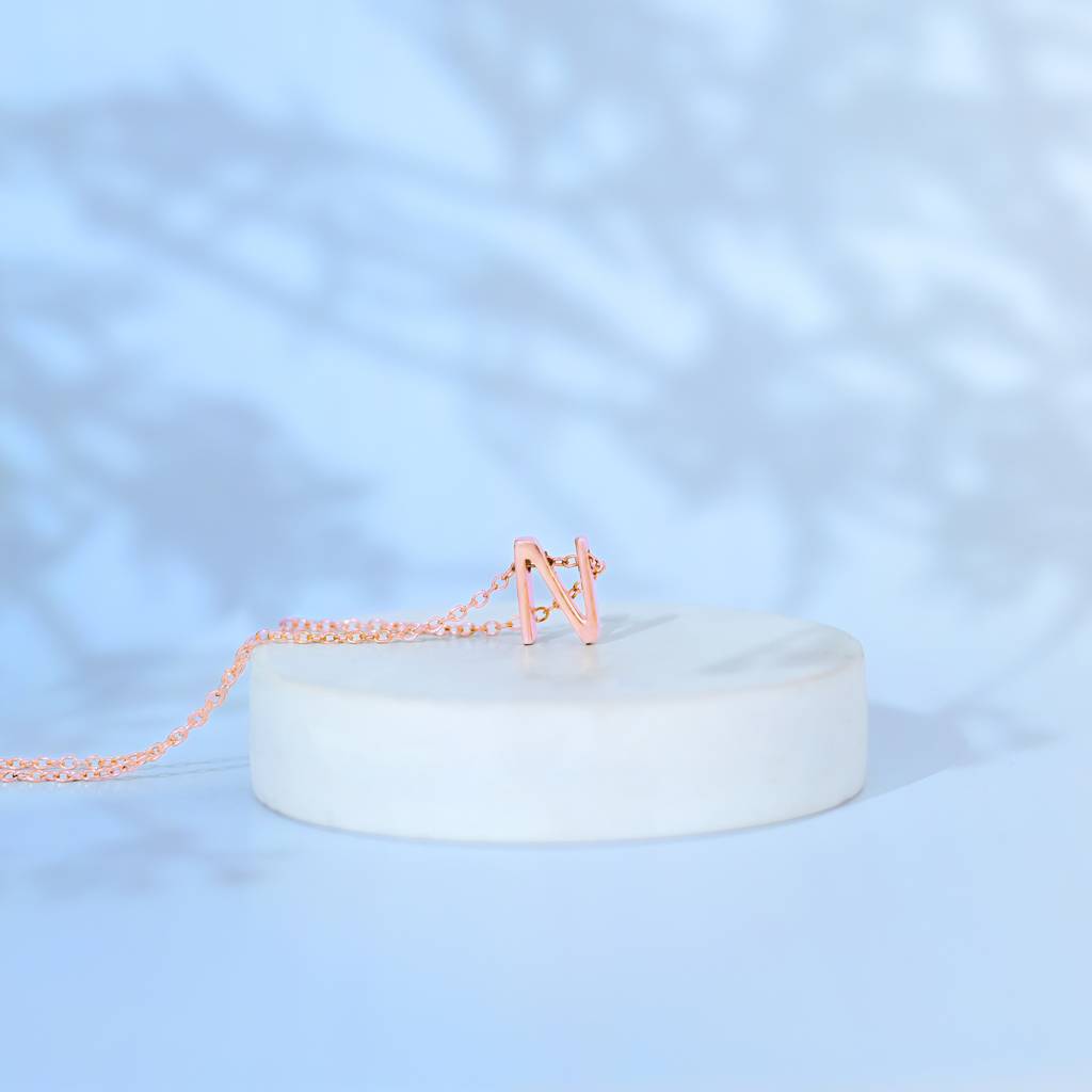 Noble N Initial Necklace : GIN144