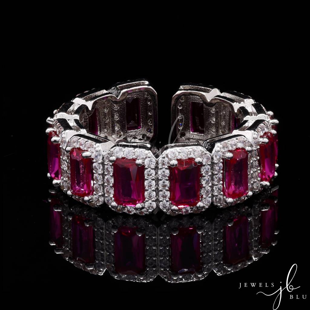 Tipsy Ruby Premium Adjustable Band Ring : 2000021