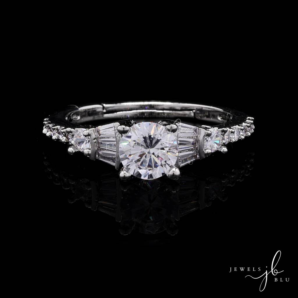 Adjustable 1 Carat Solitaire Delisha Ring ( Fits All Sizes ) : 200012