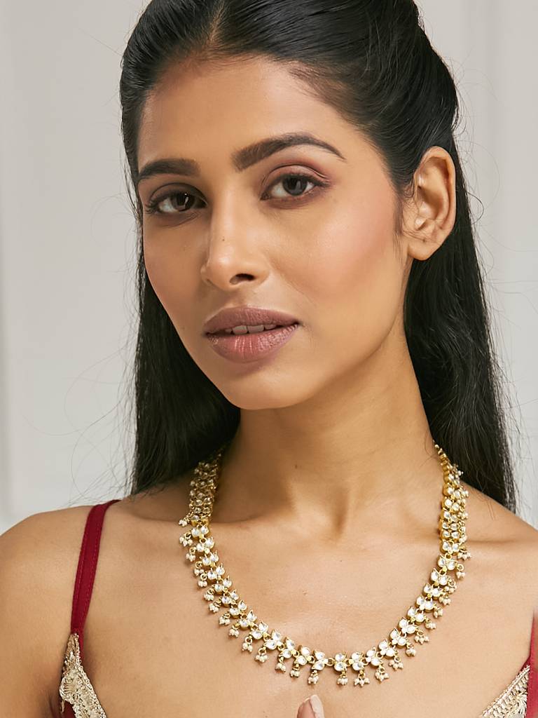 22K Gold-Plated Head Band Cum Choker : YI24A0209H