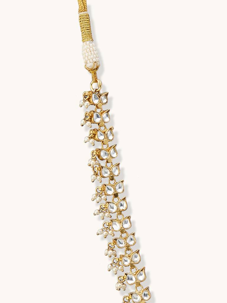 22K Gold-Plated Head Band Cum Choker : YI24A0209H
