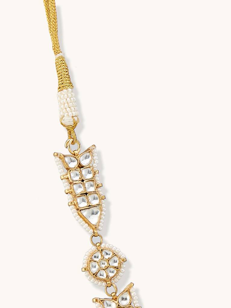 22K Gold-Plated Head Band Cum Choker For Women : YI24A0206H