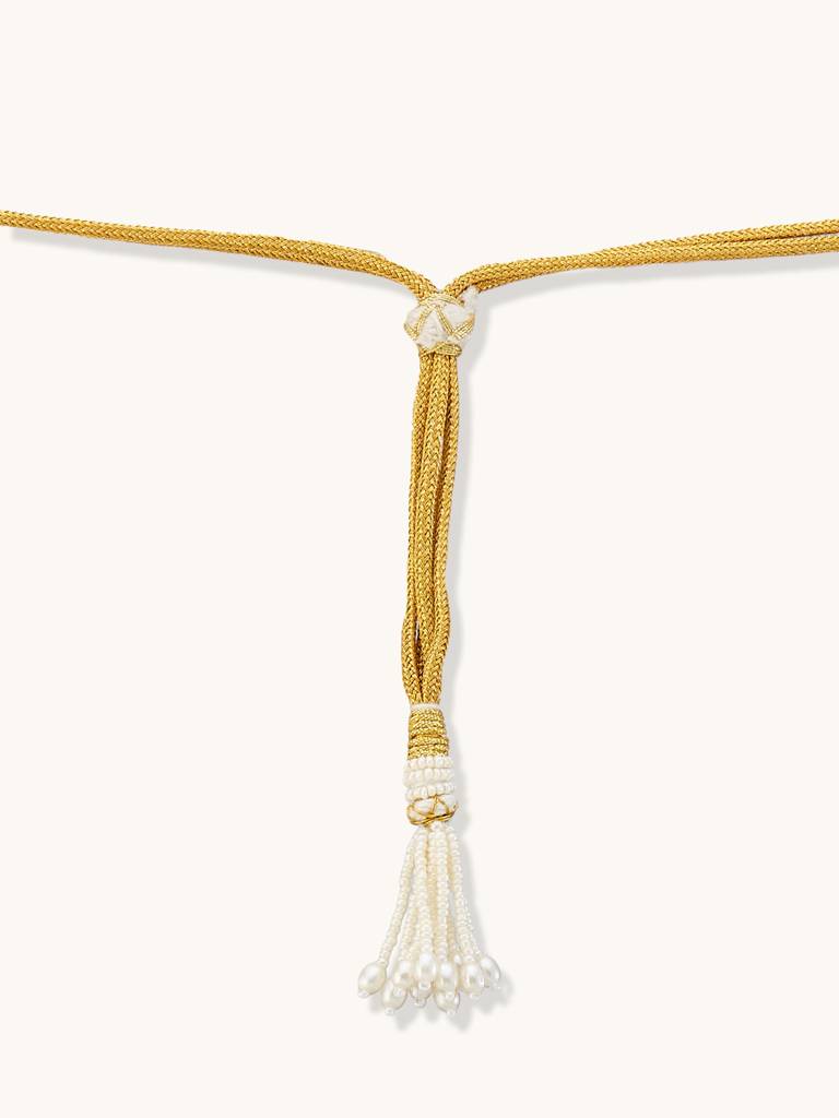 22K Gold-Plated Head Band Cum Choker For Women : YI24A0206H