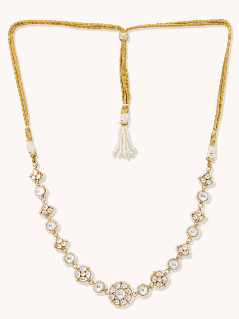 22K Gold-Plated Head Band Cum Choker. : YI24A0208H