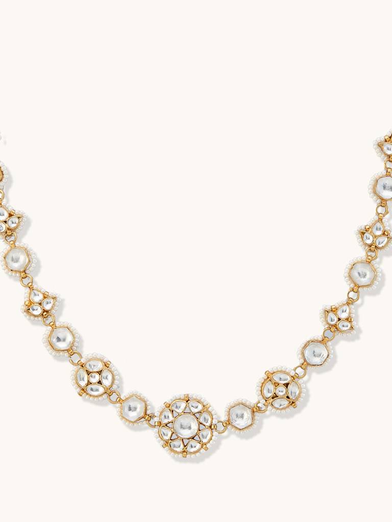 22K Gold-Plated Head Band Cum Choker. : YI24A0208H