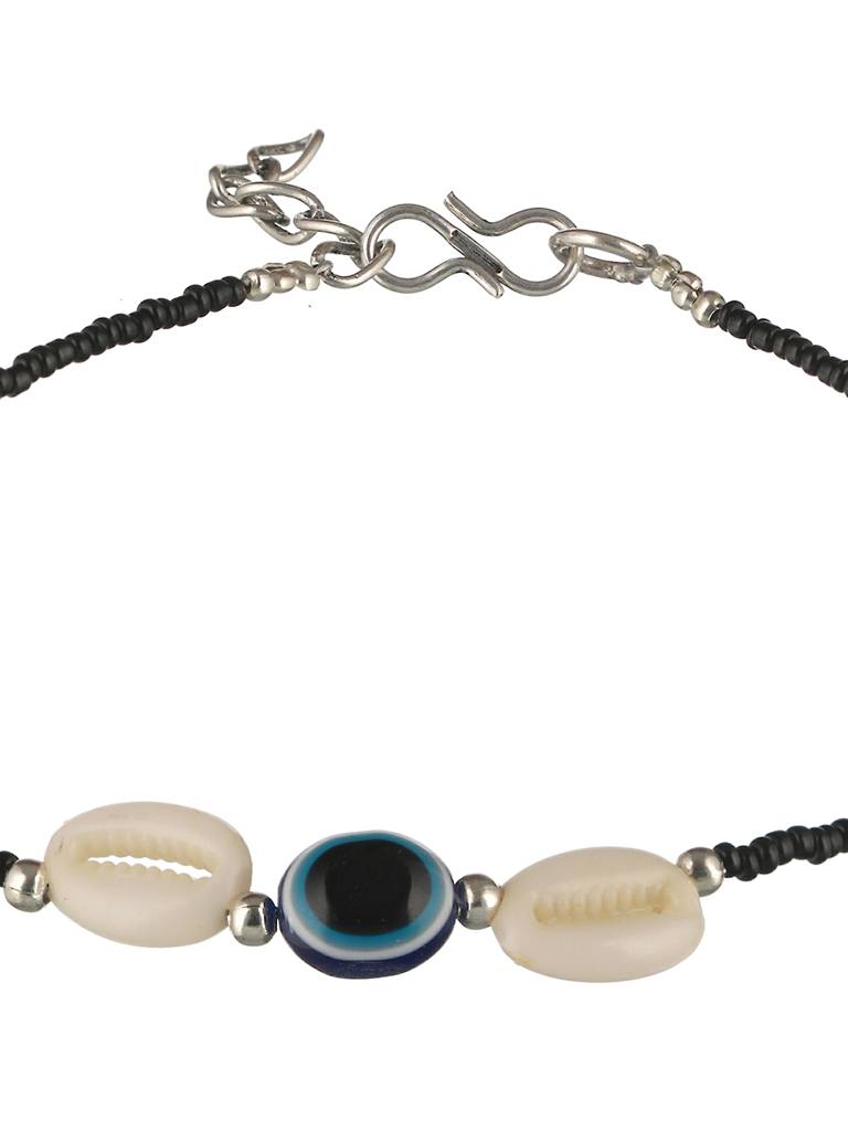 Set Of 2 Evil Eye Beaded Anklet : SJPL2014