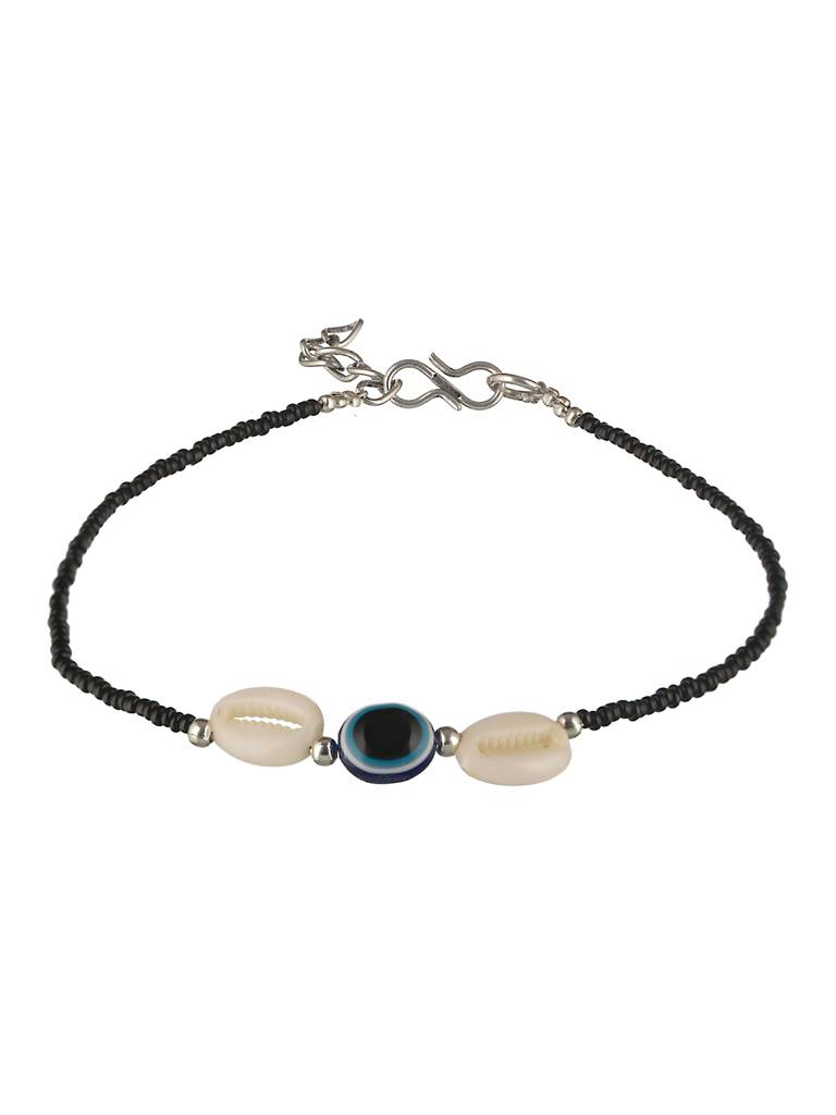 Set Of 2 Evil Eye Beaded Anklet : SJPL2014