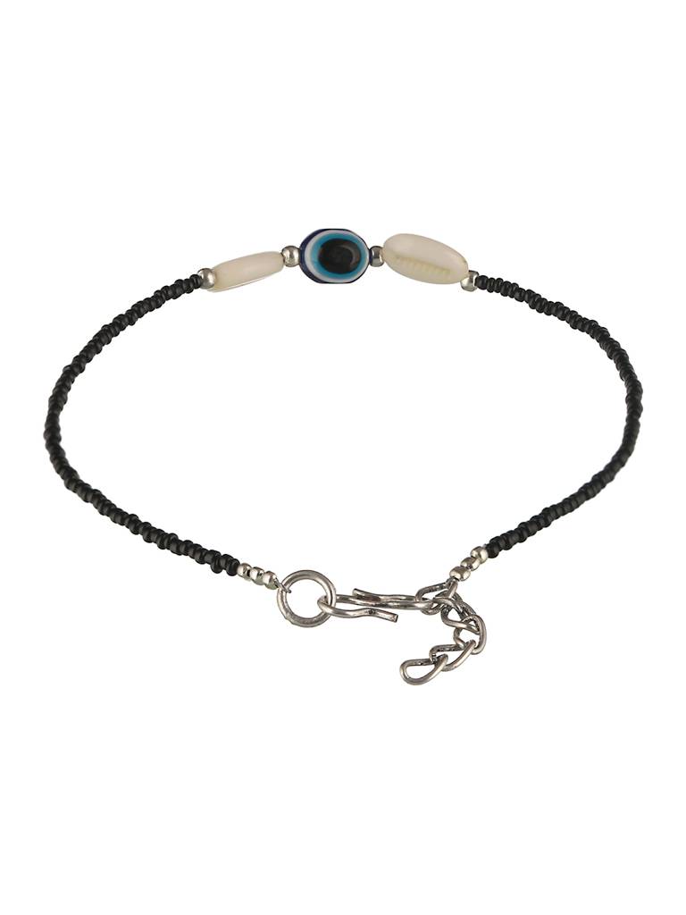Set Of 2 Evil Eye Beaded Anklet : SJPL2014