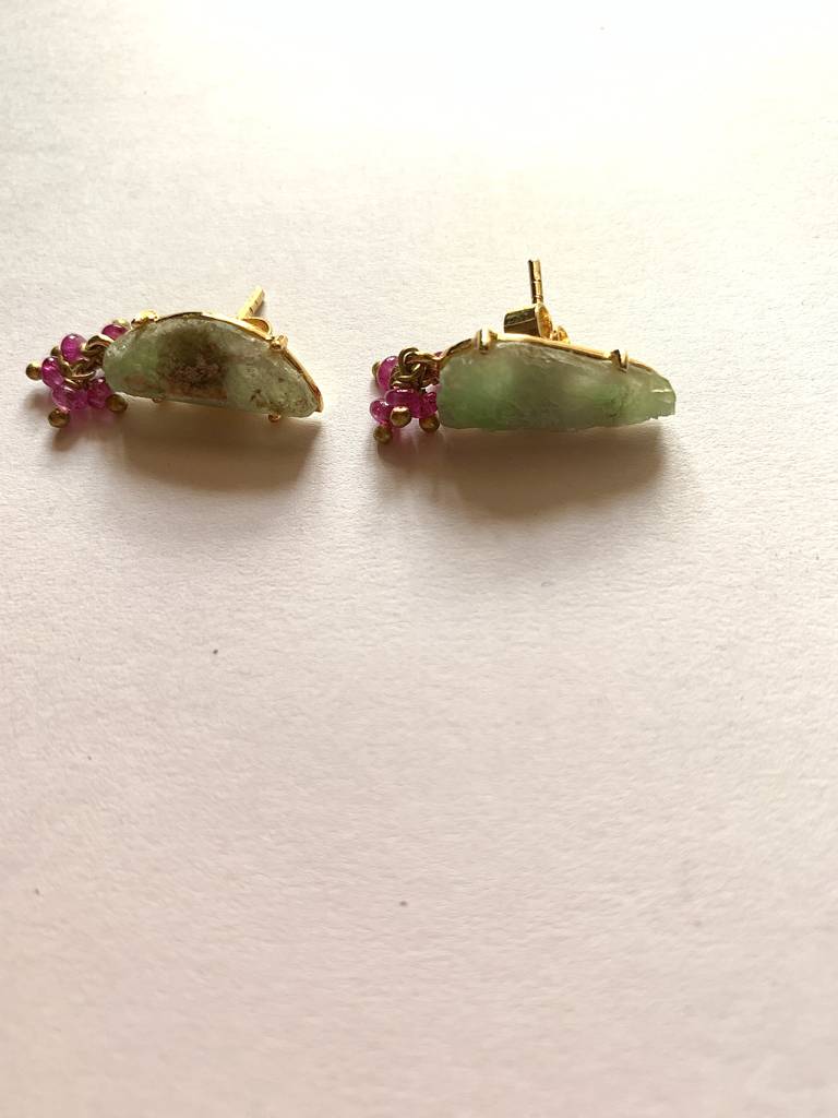 Unique Natural Emerald Earrings : NH-ERR-06-EM