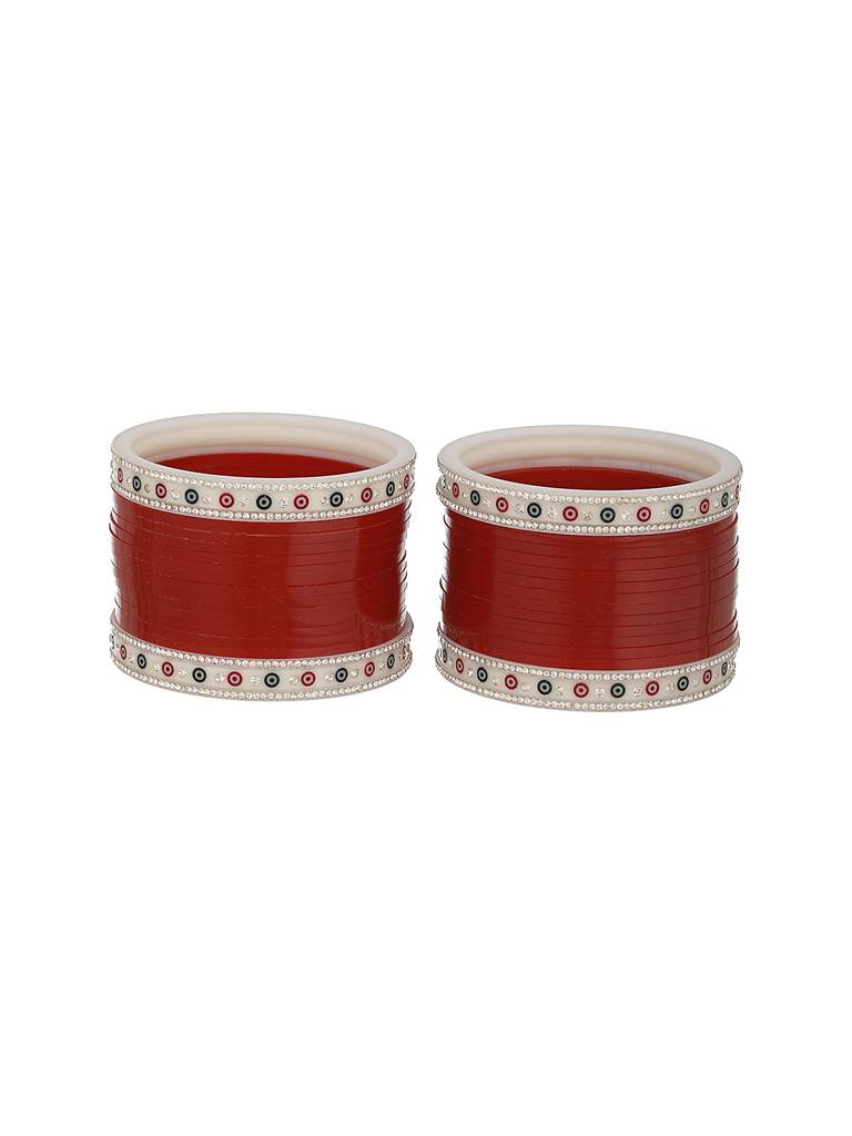Set Of 36 Maroon Red Bridal Chuda Set-Ba-Js23-60065 : BA-JS23-60065