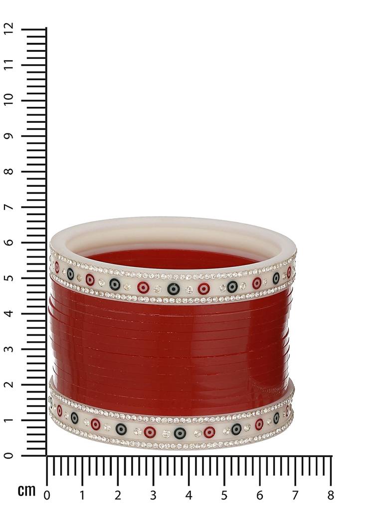 Set Of 36 Maroon Red Bridal Chuda Set-Ba-Js23-60065 : BA-JS23-60065