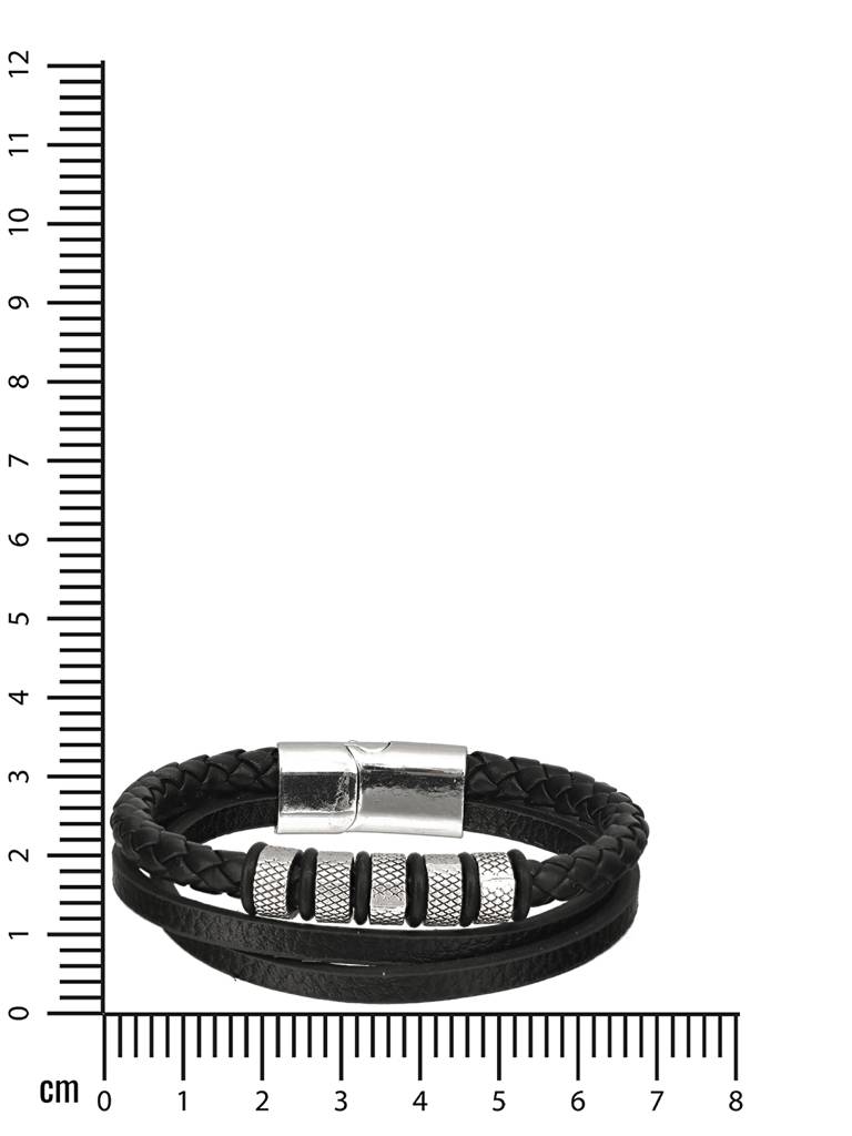 Men Leather Multistrand Bracelet : JSMBR42