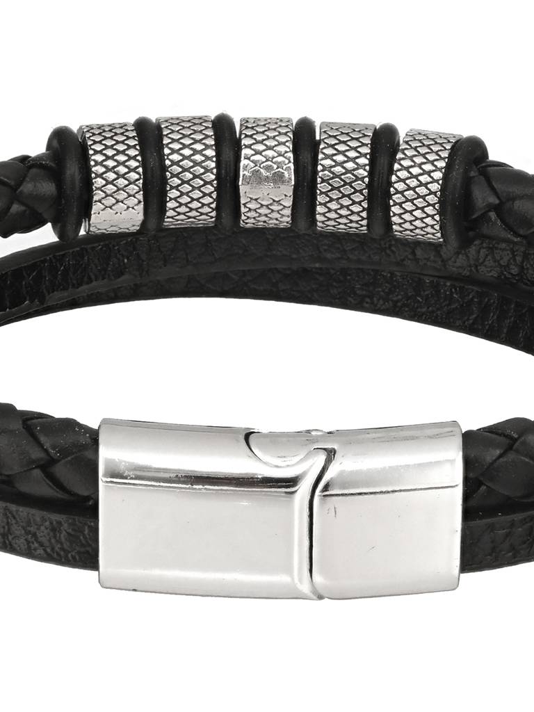 Men Leather Multistrand Bracelet : JSMBR42