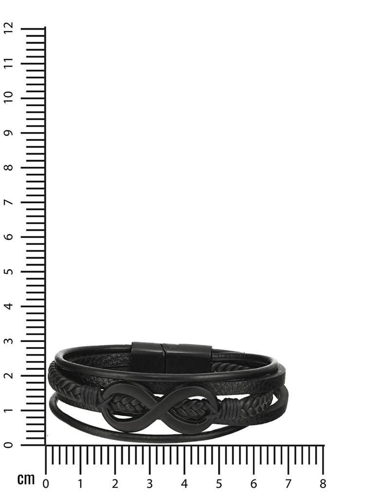 Men'S Leather Multistrand Bracelet : JSMBR41