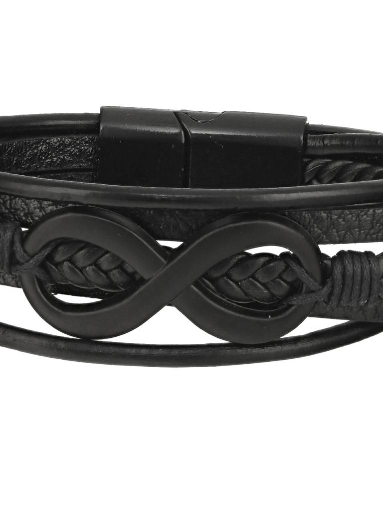 Men'S Leather Multistrand Bracelet : JSMBR41