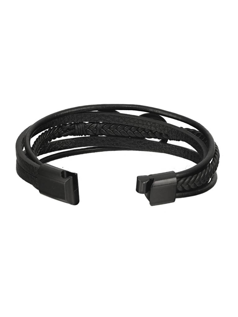Men'S Leather Multistrand Bracelet : JSMBR41