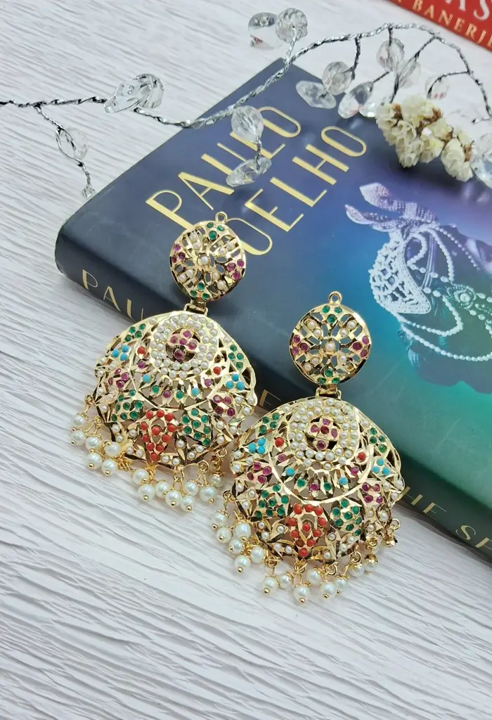 Alisha Jadau Chaandbali Earrings : N127