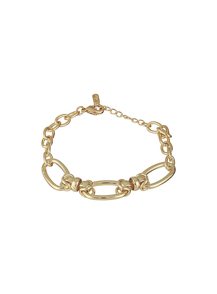 Anti-Tarnish18K Gold Plated Knotted Link Wraparound Bracelet : STBR8105