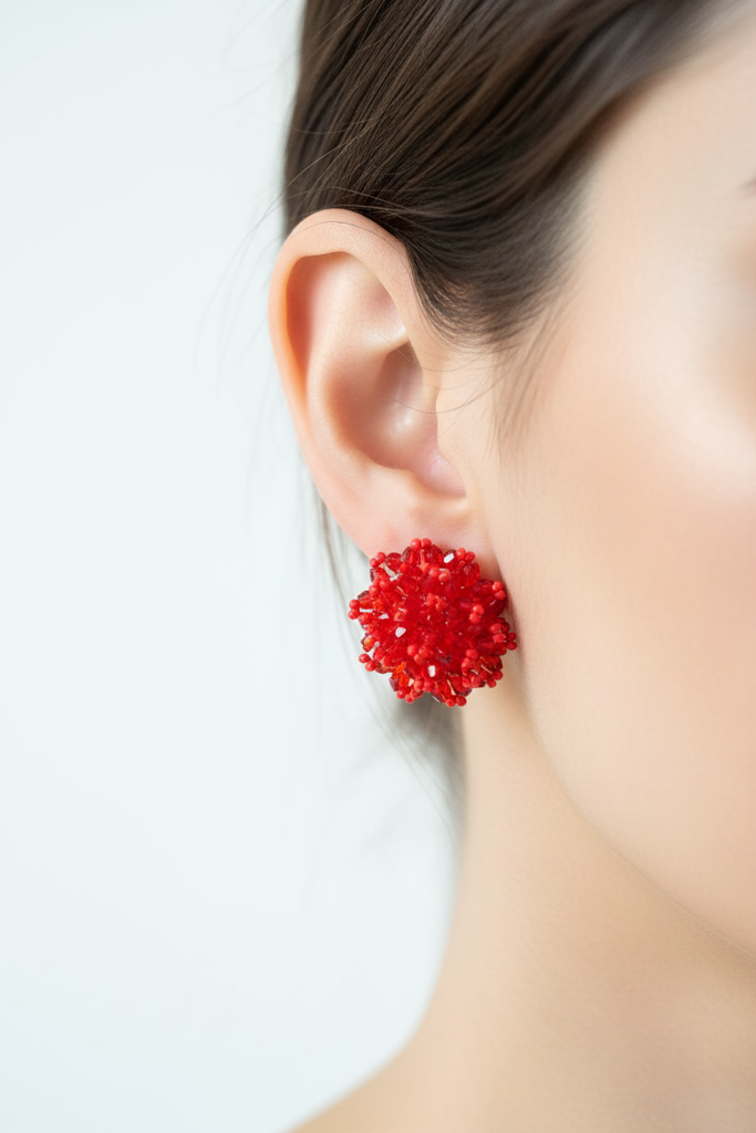 Premium Everyday Studs : CRY-RED-STBS-ONE-021