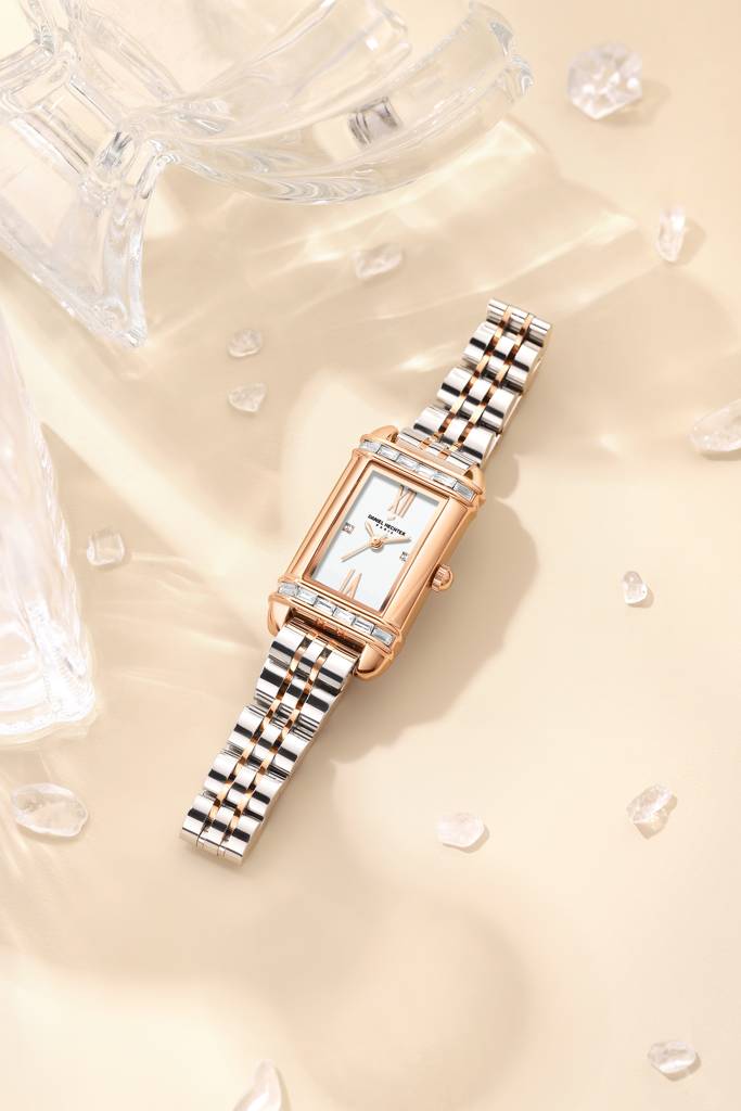 Daniel Hechter Paris Louvre Collection Square Dial Watch For Women With Roman Indices And Stainless Steel Strap-D : DHW2006-11