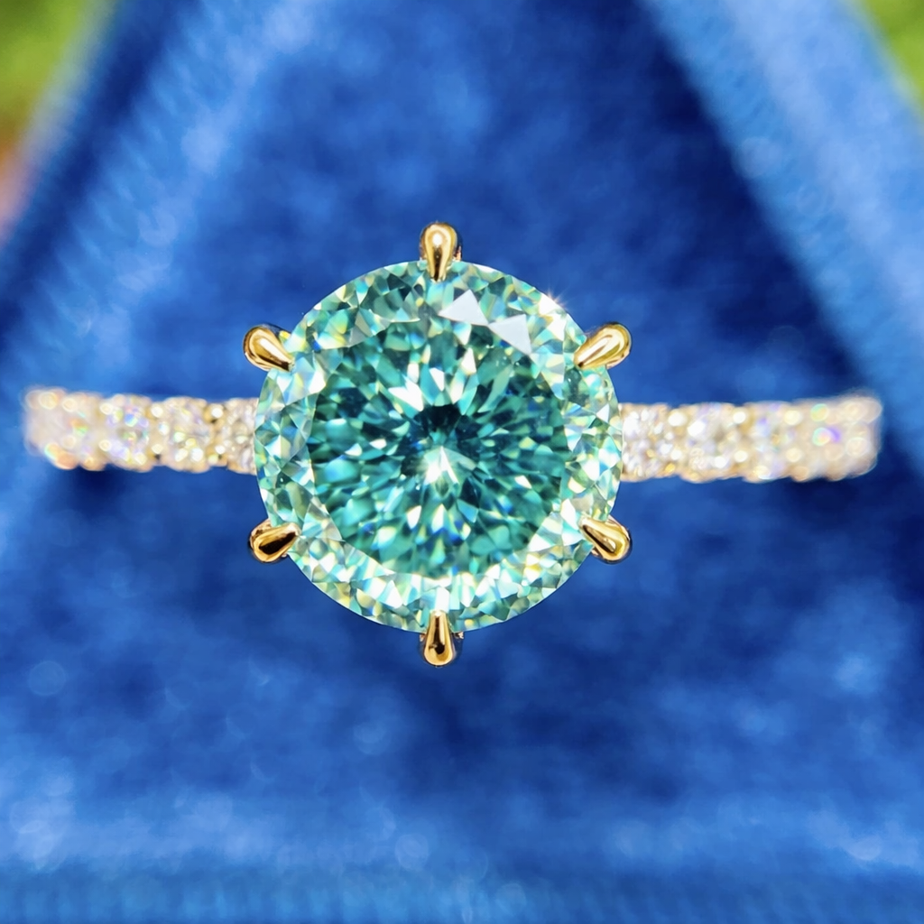 1 Ct Blue-Green Portugese Ring : RR-01